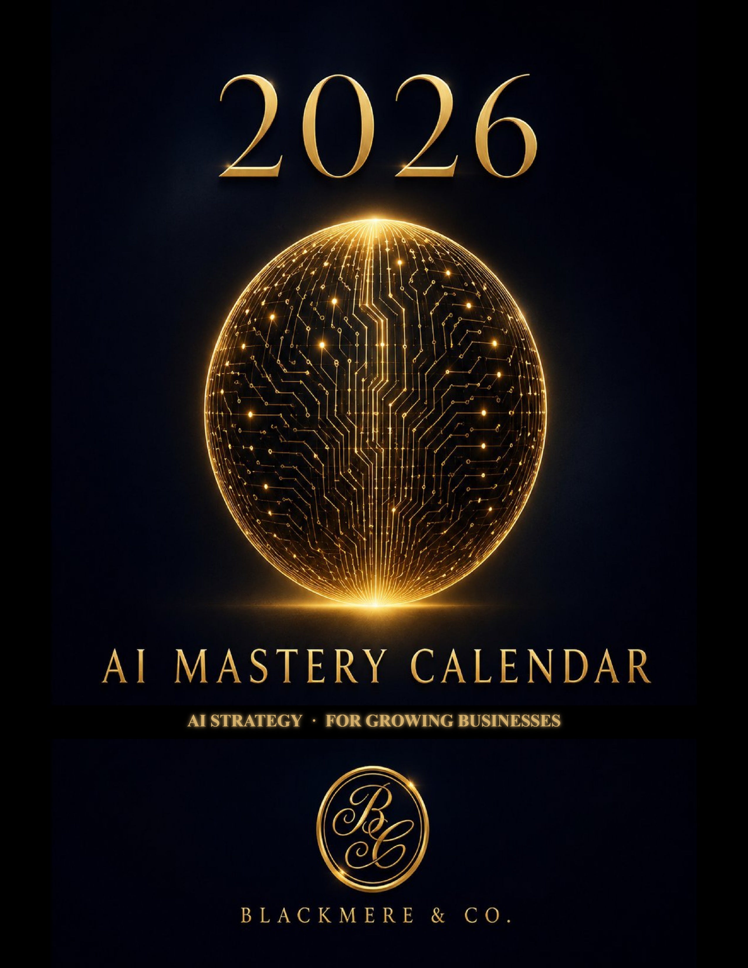 AI Mastery Calendar 2026 cover - Business Edition, AI strategy for growing businesses