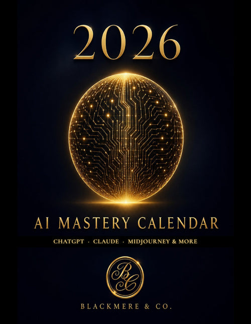 AI Mastery Calendar 2026 cover - ChatGPT, Claude, Midjourney and more