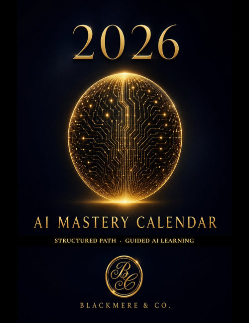 AI Mastery Calendar 2026 cover - AI Skills Planner, structured guided learning path